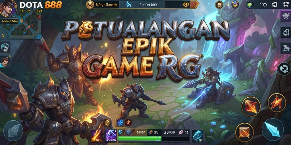 Tangkapan layar <strong>DOTA88</strong> menampilkan pertarungan khas RPG antar karakter.