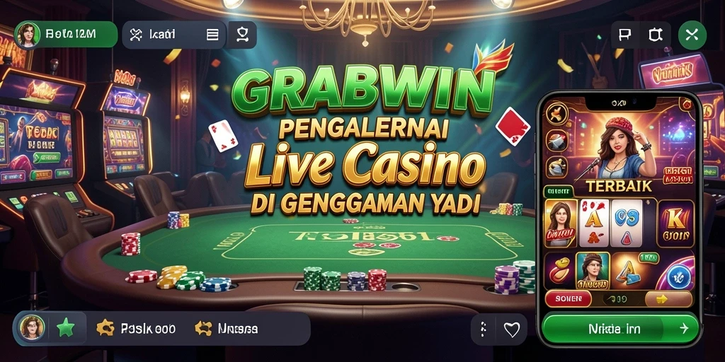 Tampilan menarik dari gameplay Live Casino di GRABWIN.