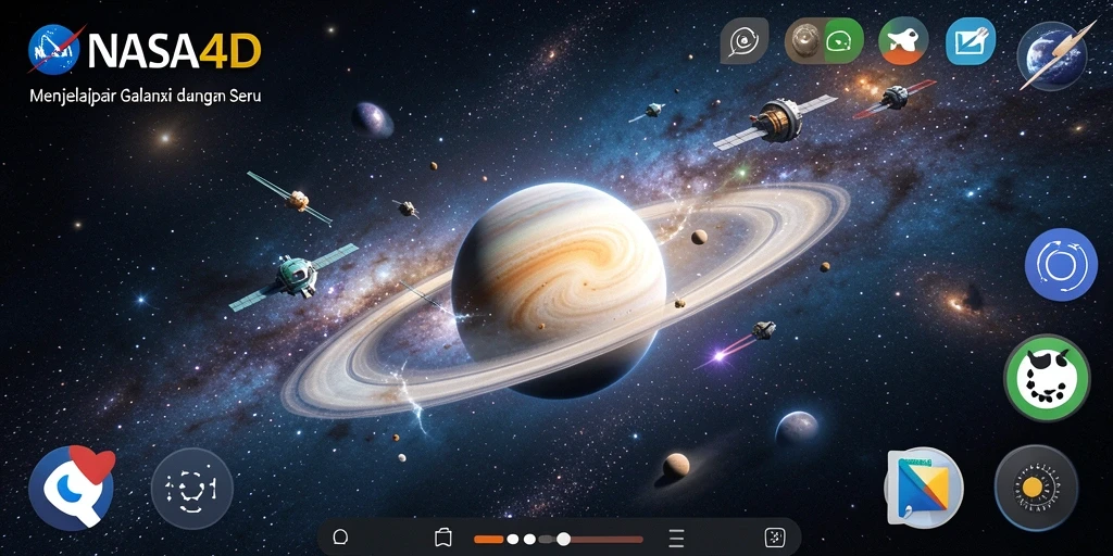 Gameplay seru dalam NASA4D menampilkan aksi luar angkasa yang mendebarkan.
