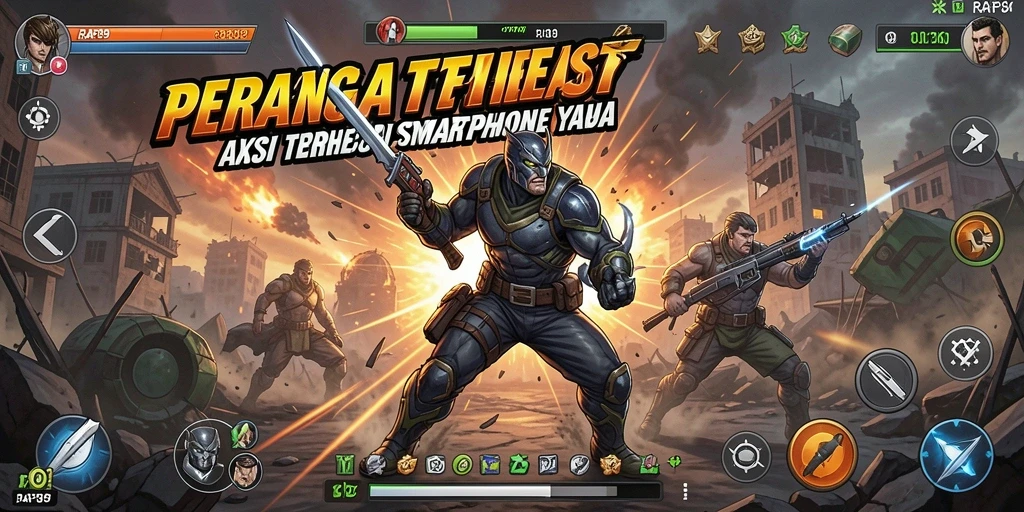 Tampilan gameplay dari RAP89 yang penuh aksi dan menegangkan.