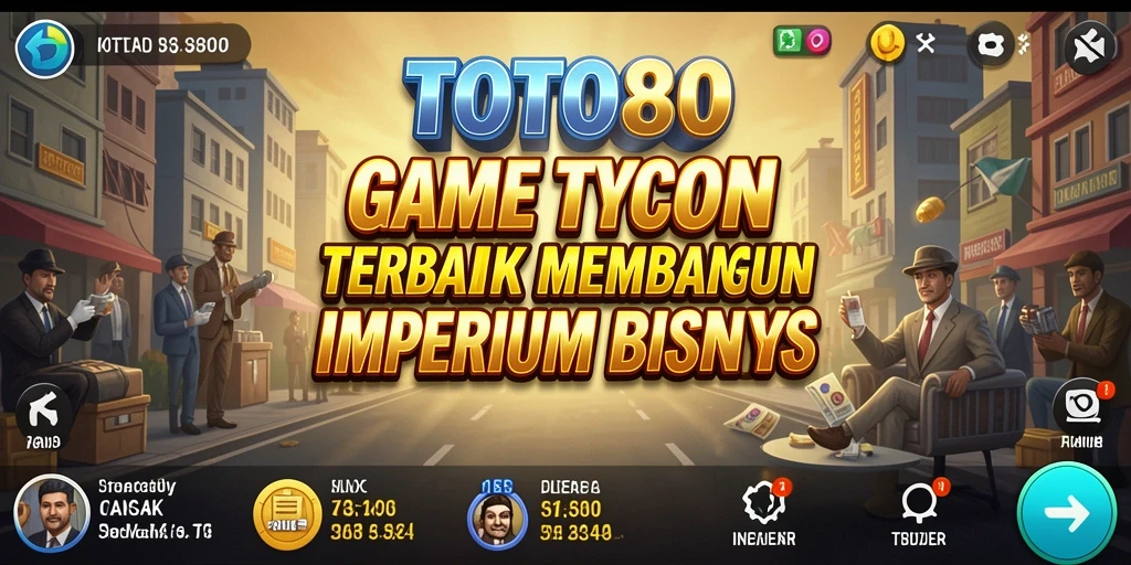 Tangkapan layar TOTO80 menunjukkan momen intens meraih sukses dalam permainan Tycoon.